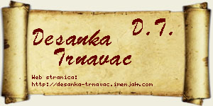 Desanka Trnavac vizit kartica